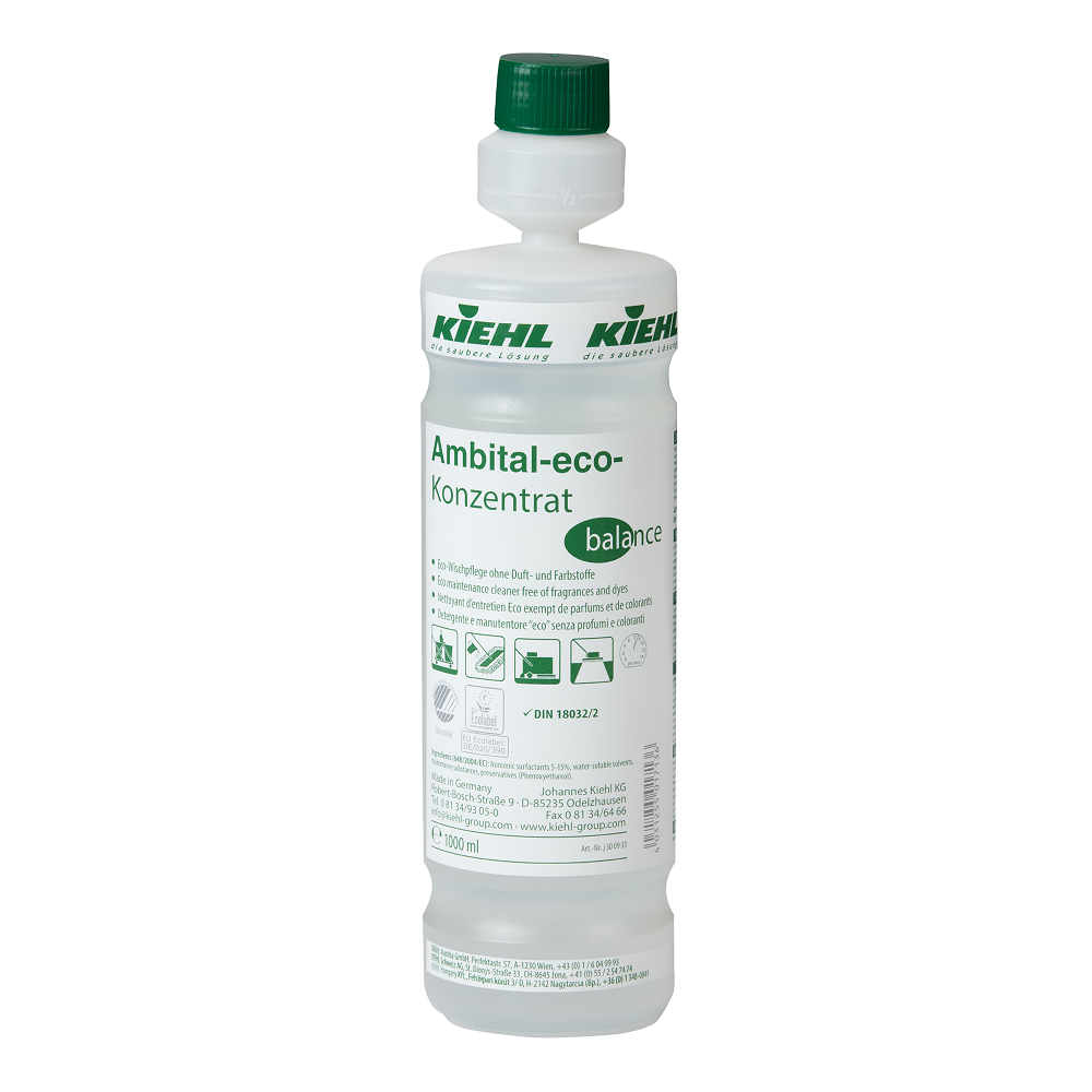 AMBITAL ECO CONCENTRATE BALANCE 1LT Eco maintenance cleaner free of fragrances and dyes