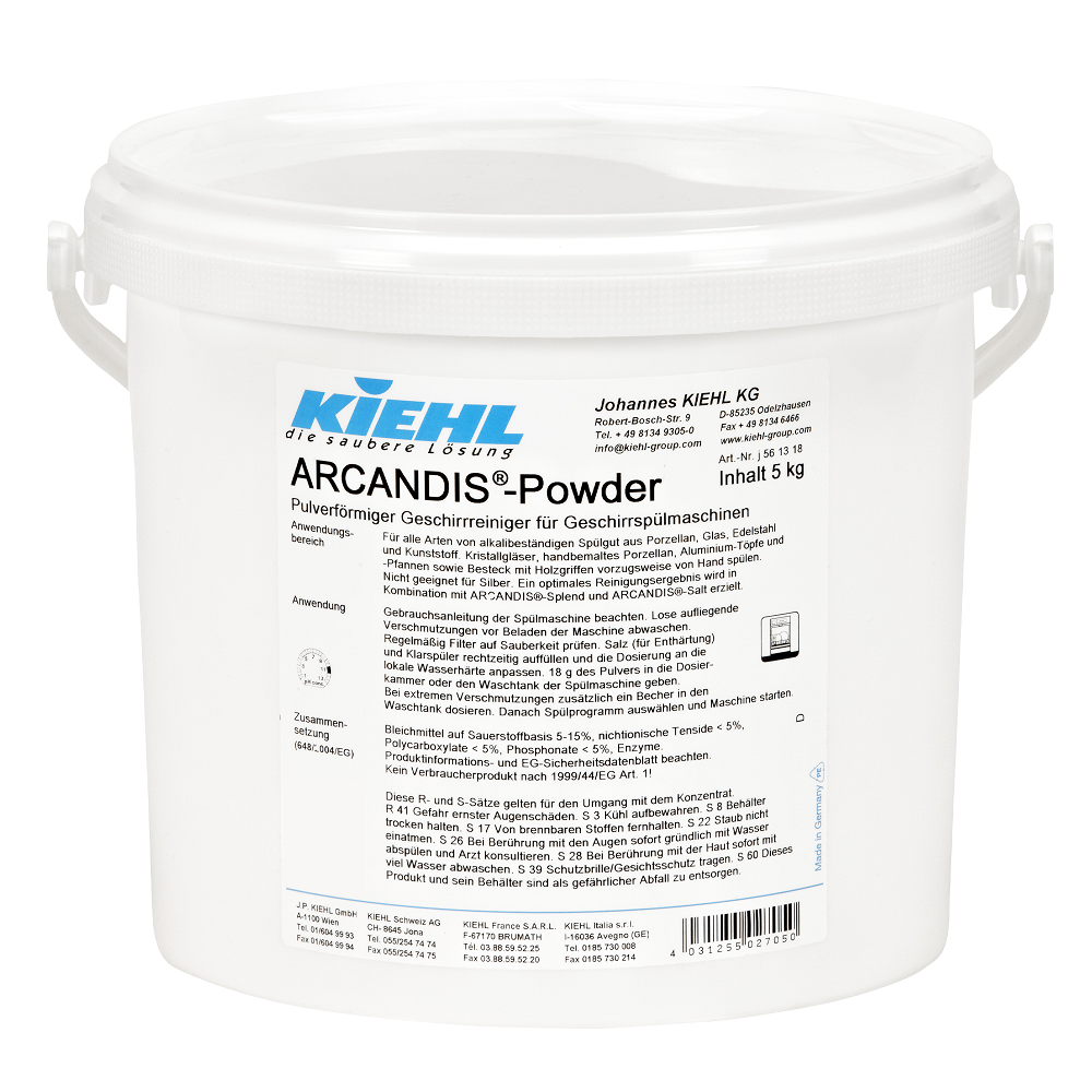 ARCANDIS-POWDER 5KG Dishwasher detergent