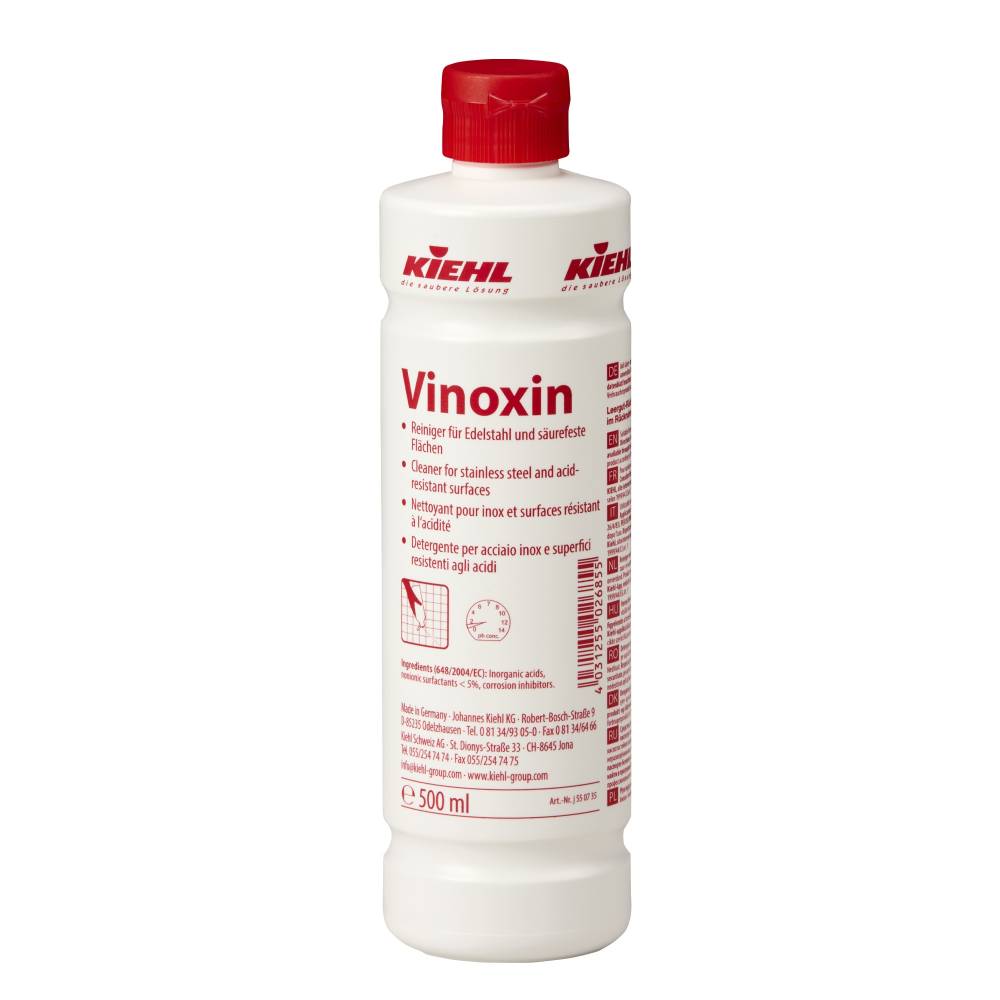 VINOXIN 500ML Cleaner for S/S & acid-resistant surfaces